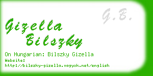 gizella bilszky business card